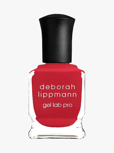 Deborah Lippmann Gel Lab Pro Color Nail Polish in It’s Raining Men in branded component on a light gray background